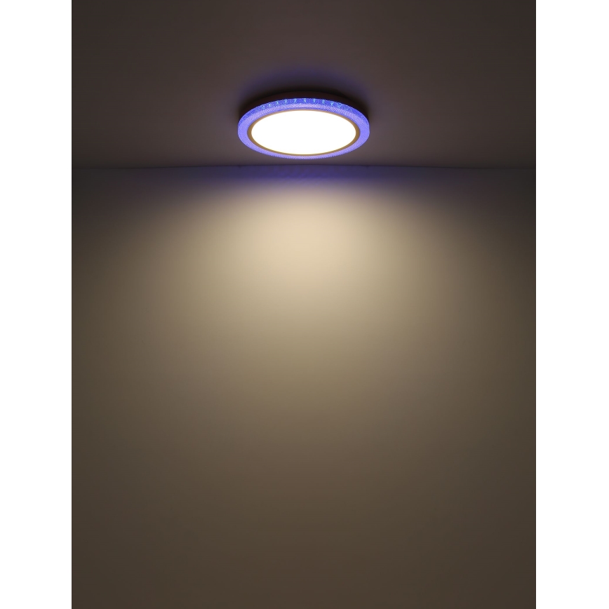 Globo - Iluminação de teto RGBW com regulação LED/20W/230V 2700-6500K + controlo remoto