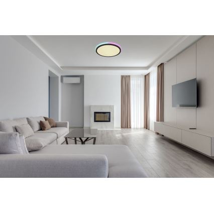 Globo - Iluminação de teto LED RGBW com regulação LED/40W/230V 2700-6500K + controlo remoto