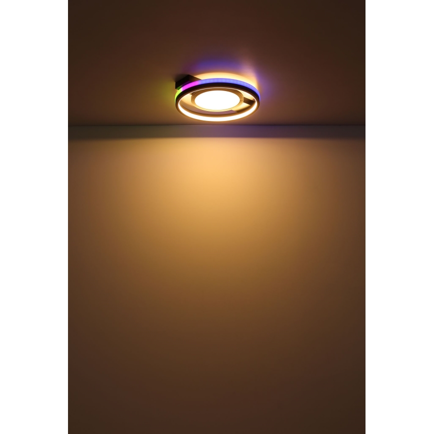 Globo - Iluminação de teto LED RGBW com regulação LED/40W/230V 3000-6500K + controlo remoto