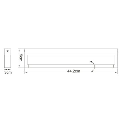 Globo - Iluminação de parede de casa de banho LED LED/12W/230V IP44