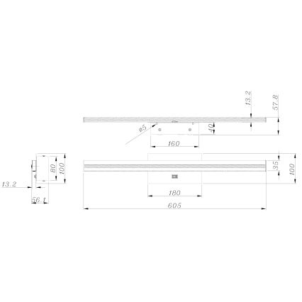 Globo - Iluminação de parede de casa de banho LED LED/18W/230V IP44