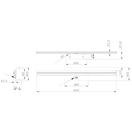 Globo - Iluminação de parede de casa de banho LED LED/18W/230V IP44