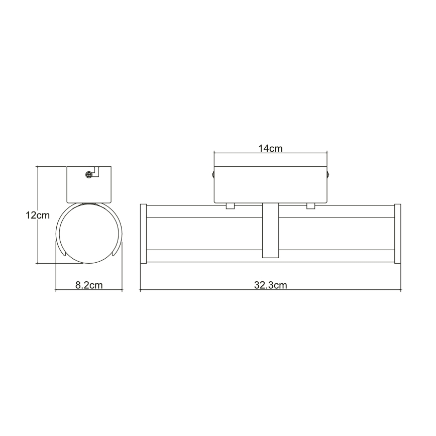 Globo - Luz de parede de casa de banho LED LED/15W/230V IP44