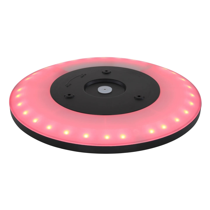 Globo - LED RGB Iluminação de teto para casa de banho com regulação LED/18W/230V 3000-6000K + comando IP44 preto