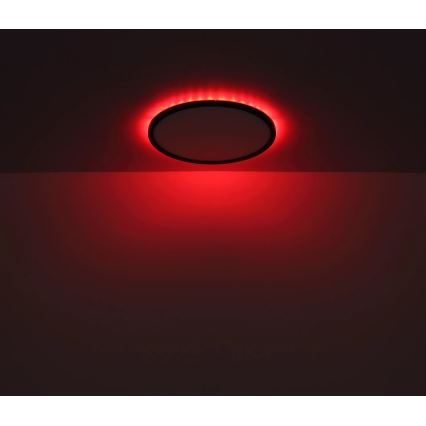 Globo - Iluminação de teto LED RGB para casa de banho com regulação LED/21W/230V 3000-6000K + comando IP44 preto
