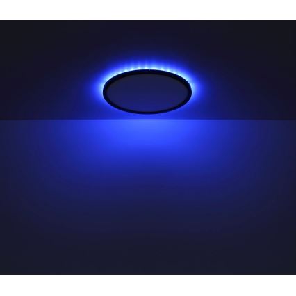 Globo - Iluminação de teto LED RGB para casa de banho com regulação LED/21W/230V 3000-6000K + comando IP44 preto