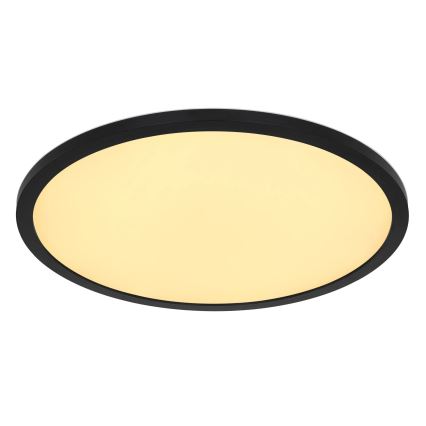 Globo - Iluminação de teto LED RGB para casa de banho com regulação LED/21W/230V 3000-6000K + comando IP44 preto