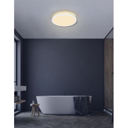 Globo - Iluminação de teto de casa de banho LED com regulação LED/24W/230V diâmetro 42 cm IP44 branco
