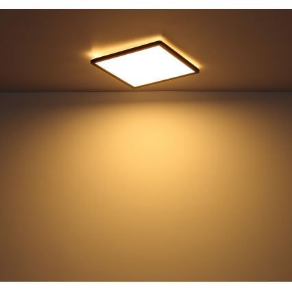 Globo - Iluminação de teto de casa de banho LED com regulação LED/18W/230V 29,4x29,4 cm IP44 preto