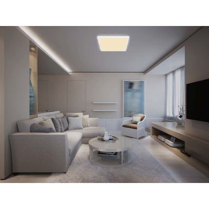 Globo - Iluminação de teto de casa de banho LED com regulação LED/24W/230V 42x42 cm IP44 branco