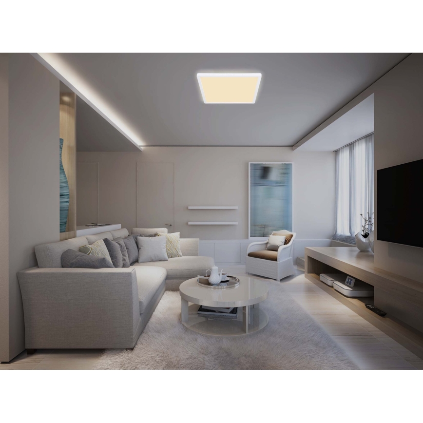 Globo - Iluminação de teto de casa de banho LED com regulação LED/24W/230V 42x42 cm IP44 branco