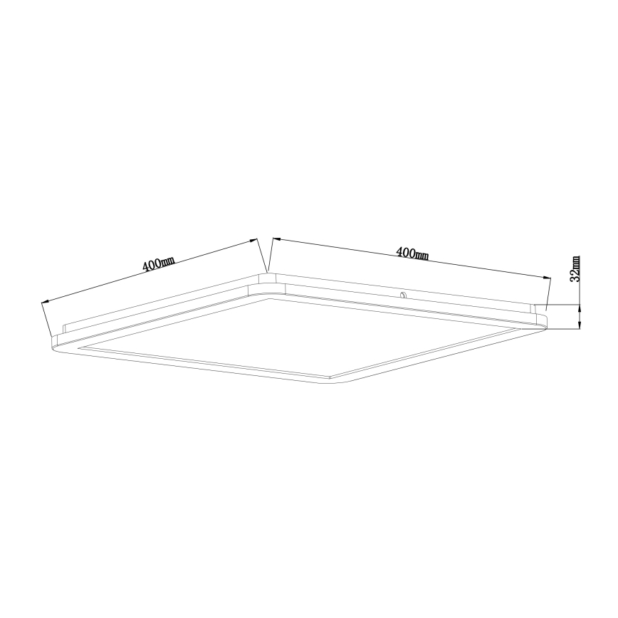 Globo - Iluminação de teto de casa de banho LED com regulação LED/24W/230V 42x42 cm IP44 branco