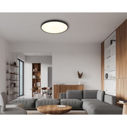 Globo - Iluminação de teto LED LED/32W/230V 4000K diâmetro 40 cm preto
