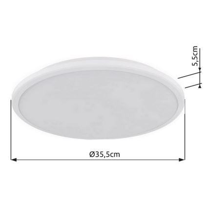 Globo - Iluminação de teto LED LED/18W/230V 3000K diâmetro 35 cm branco