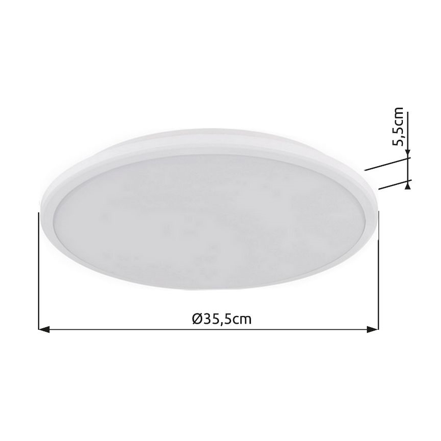 Globo - Iluminação de teto LED LED/18W/230V 3000K diâmetro 35 cm branco