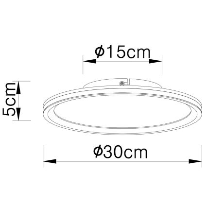 Globo - Iluminação de teto LED LED/30W/230V diâmetro 30 cm
