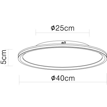 Globo - Iluminação de teto LED LED/39W/230V diâmetro 40 cm