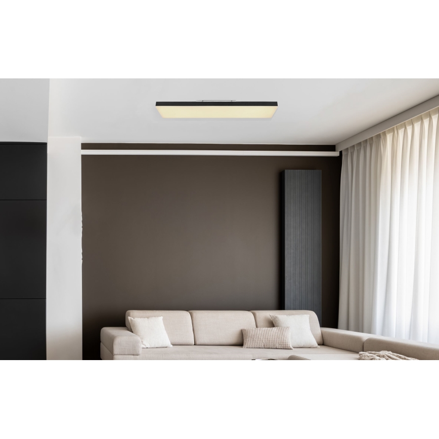 Globo - Iluminação de teto LED com regulação LED/24W/230V 2700-6500K preto + controlo remoto