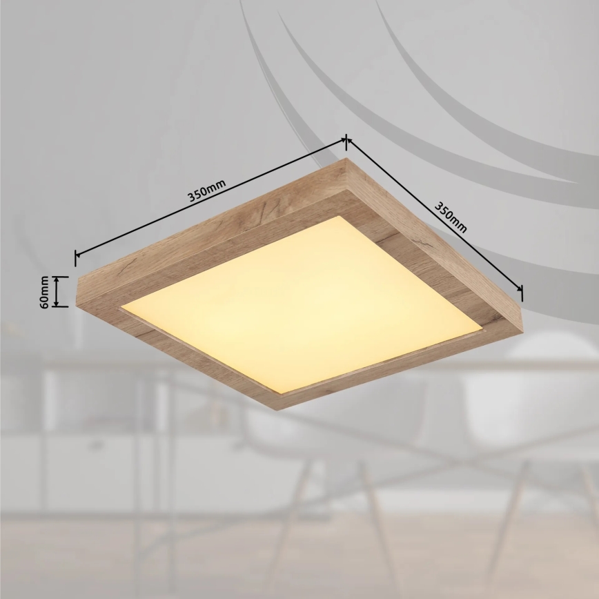Globo - Iluminação de teto LED LED/16W/230V castanho