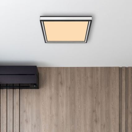 Globo - Iluminação de teto LED LED/12W/230V 30x30 cm preto/branco