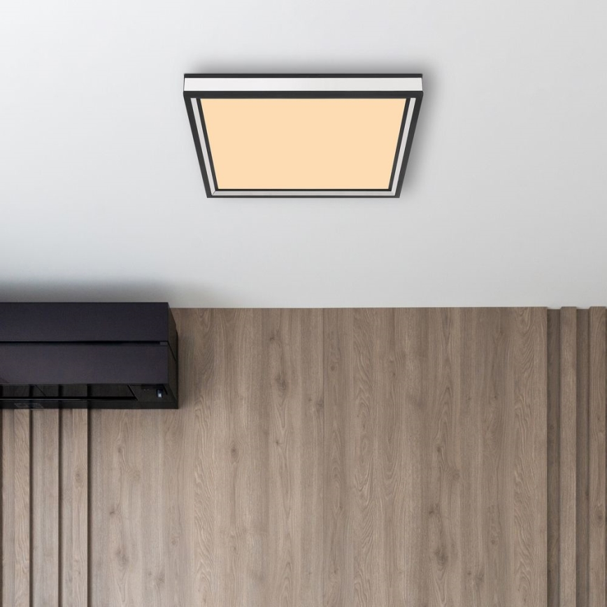 Globo - Iluminação de teto LED LED/12W/230V 30x30 cm preto/branco