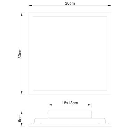 Globo - Luz de teto LED LED/12W/230V