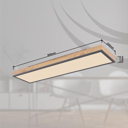 Globo - Iluminação de teto LED com regulação LED/24W/230V 2700-6500K + comando