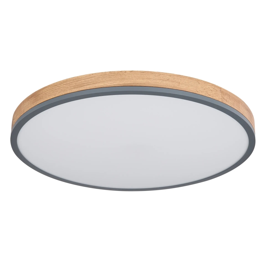 Globo - Iluminação de teto LED com regulação LED/40W/230V 2700-6500K diâmetro 60 cm + comando castanho/cinzento