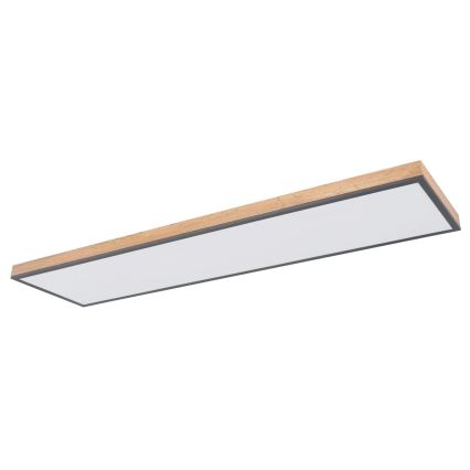 Globo - Iluminação de teto LED com regulação LED/36W/230V 2700-6500K + comando castanho/cinzento
