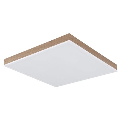 Globo - Iluminação de teto LED com regulação LED/24W/230V 2700-6500K + comando castanho/branco