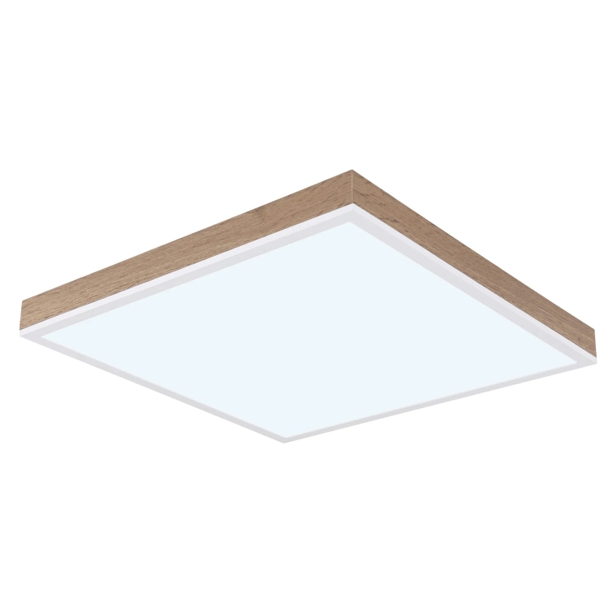 Globo - Iluminação de teto LED com regulação LED/24W/230V 2700-6500K + comando castanho/branco