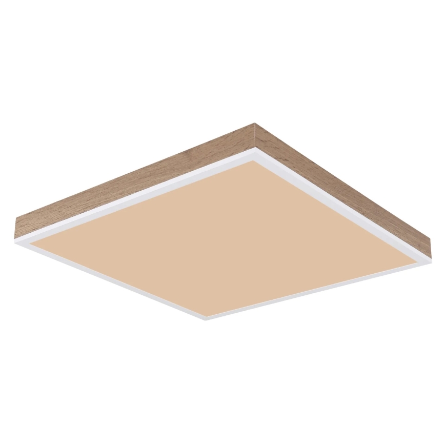 Globo - Iluminação de teto LED com regulação LED/24W/230V 2700-6500K + comando castanho/branco
