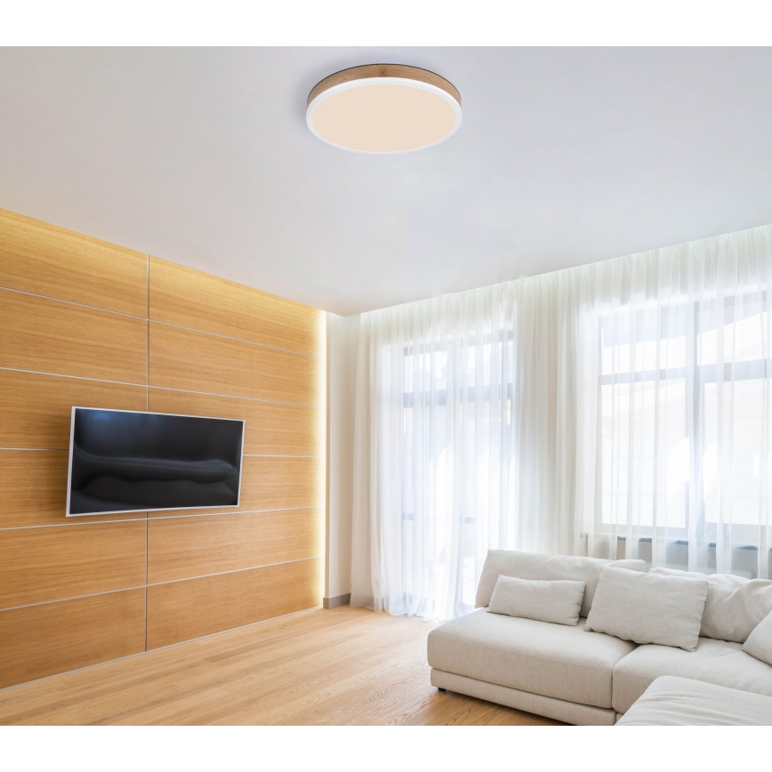 Globo - Iluminação de teto LED LED/24W/230V diâmetro 45 cm castanho