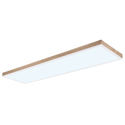 Globo - Iluminação de teto LED com regulação LED/36W/230V 2700-6500K + comando castanho/branco
