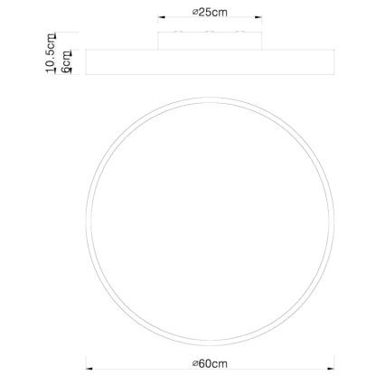 Globo - Iluminação de teto LED com regulação LED/48W/230V 3000-6000K + comando