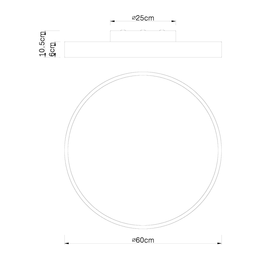 Globo - Iluminação de teto LED com regulação LED/48W/230V 3000-6000K + comando
