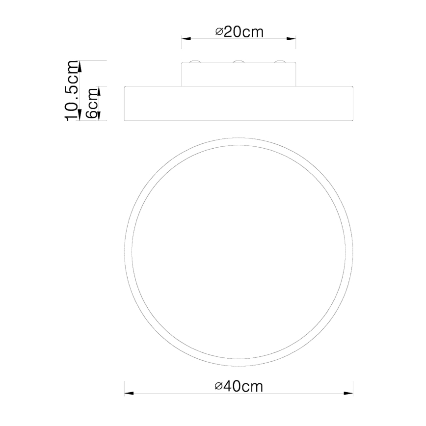 Globo - Iluminação de teto LED com regulação LED/24W/230V 3000-6000K + comando