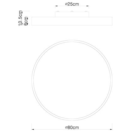 Globo - Iluminação de teto LED com regulação LED/60W/230V 3000-6000K + controlo remoto