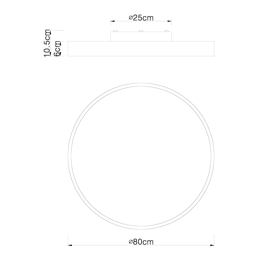 Globo - Iluminação de teto LED com regulação LED/60W/230V 3000-6000K + controlo remoto