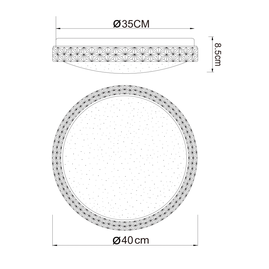 Globo - Iluminação de teto LED LED/22W/230V 2700/4200/6500K diâmetro 40 cm