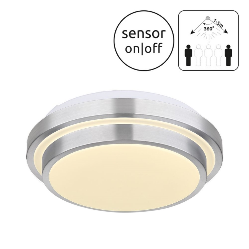 Globo - Iluminação de casa de banho LED com sensor LED/18W/230V IP44