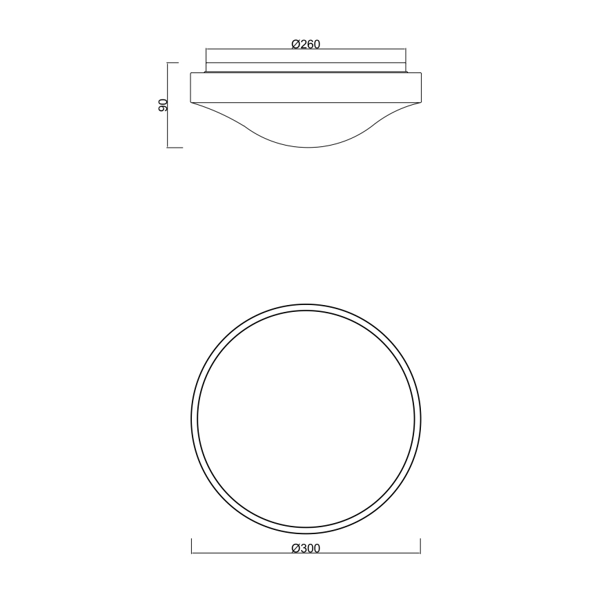 Globo - Iluminação de casa de banho LED com sensor LED/18W/230V IP44