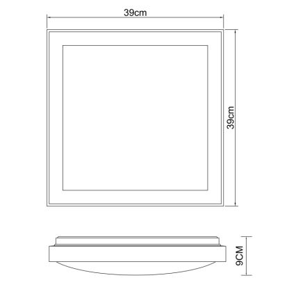 Globo - Iluminação de teto LED LED/24W/230V 3000/4500/6000K