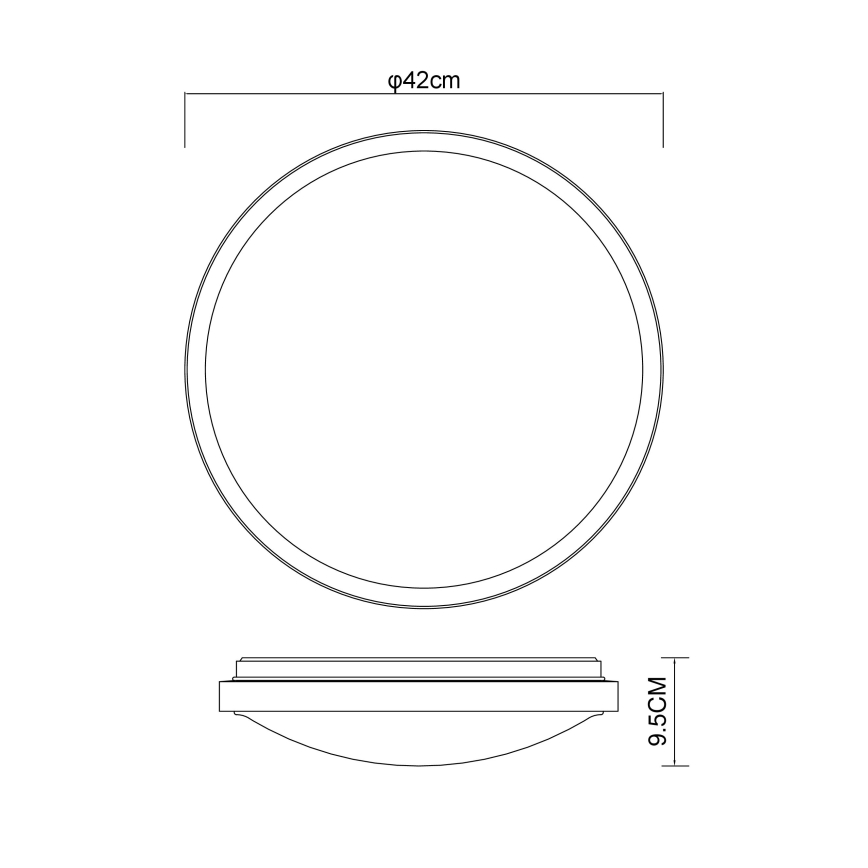 Globo - Iluminação de teto LED LED/24W/230V 3000/4500/6000K diâmetro 42 cm