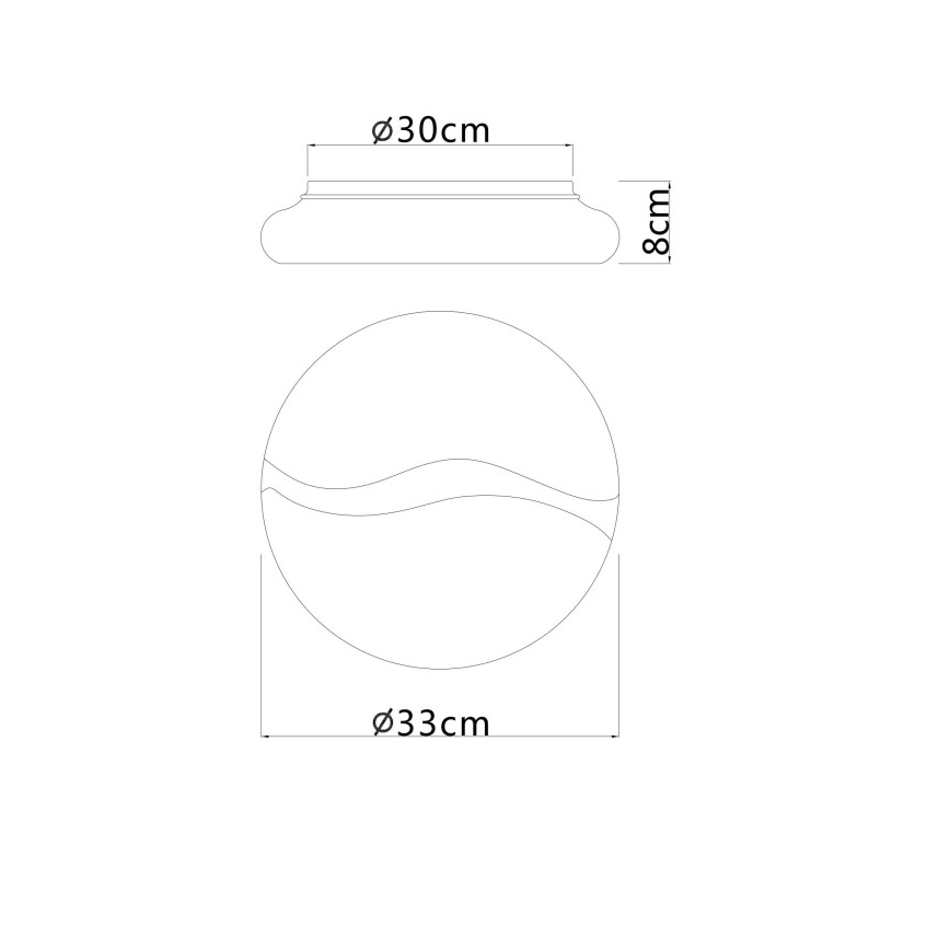 Globo - Iluminação de teto LED LED/24W/230V 3000/4200/6000K diâmetro 33 cm