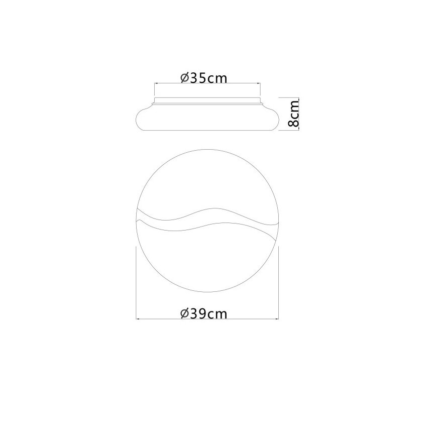 Globo - Iluminação de teto LED LED/24W/230V 3000/4200/6000K diâmetro 39 cm