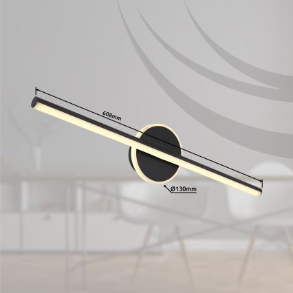 Globo - Iluminação de espelho de casa de banho LED LED/10W/230V 60,8 cm IP44 preto