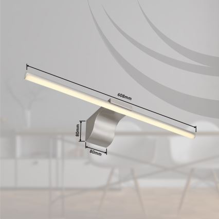 Globo - Iluminação de espelho para casa de banho LED LED/10W/230V 60,8 cm IP44 cromado brilhante