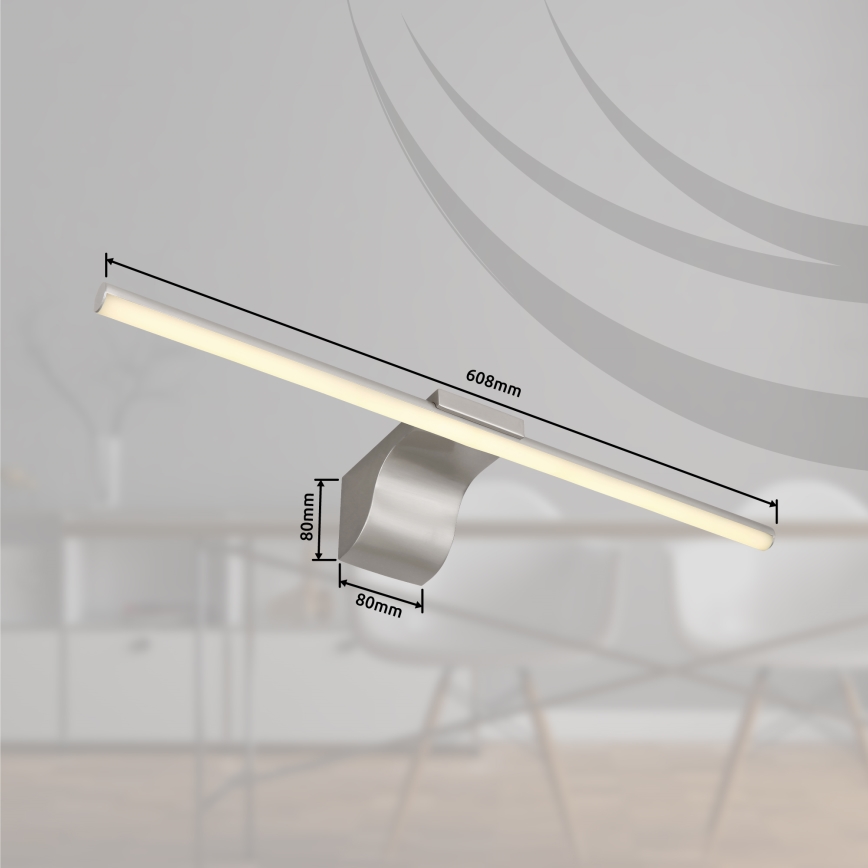 Globo - Iluminação de espelho para casa de banho LED LED/10W/230V 60,8 cm IP44 cromado brilhante