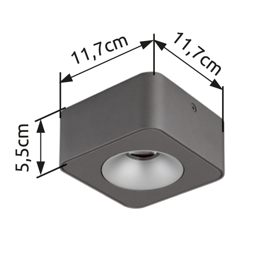 Globo - Iluminação de teto LED LED/6,5W/230V 11,7x11,7 cm